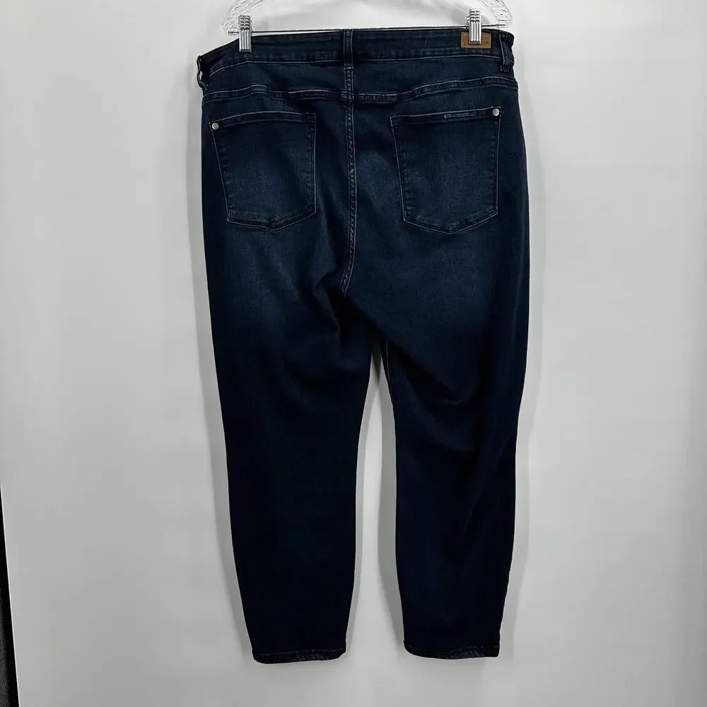 Judy Blue‎ Jeans Womens 20W High Rise Stretch Ankle Slim Fit Denim Pants